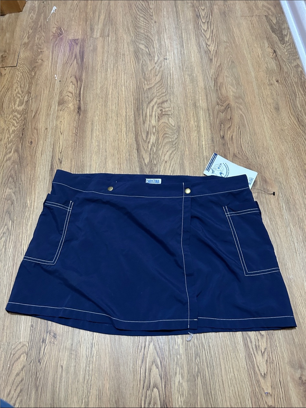 Christina Navy Blue Mini Skirt